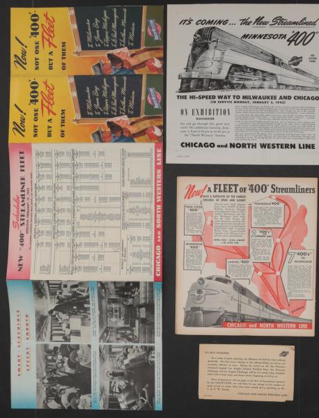 13 PIECES OF CHICAGO NORTHWESTERN