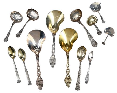 13 PIECES TIFFANY STERLING