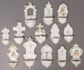 (13) PORCELAIN & PARCEL GILT H