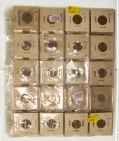 13 SHEETS WITH 150 LINCOLN CEN