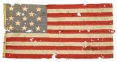 13-star American flag, hand se