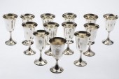13 STERLING SILVER GOBLETSProp