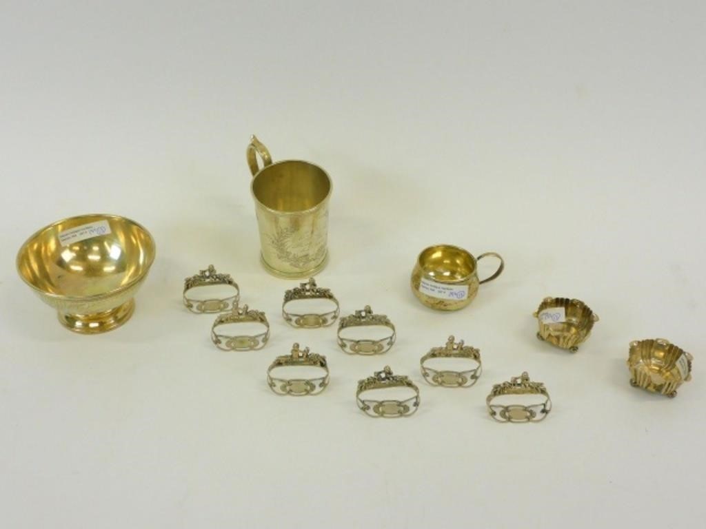 (13) STERLING SILVER ITEMS. TO