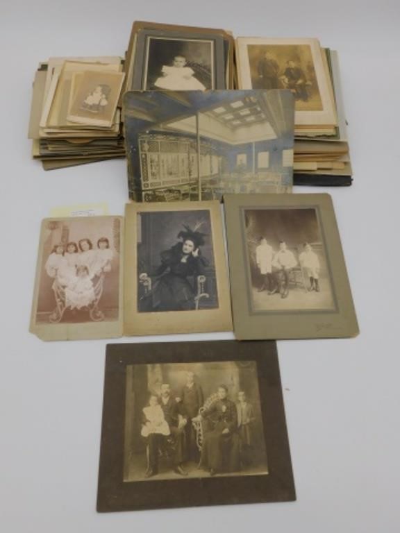 (133) CABINET CARDS DEPICTING