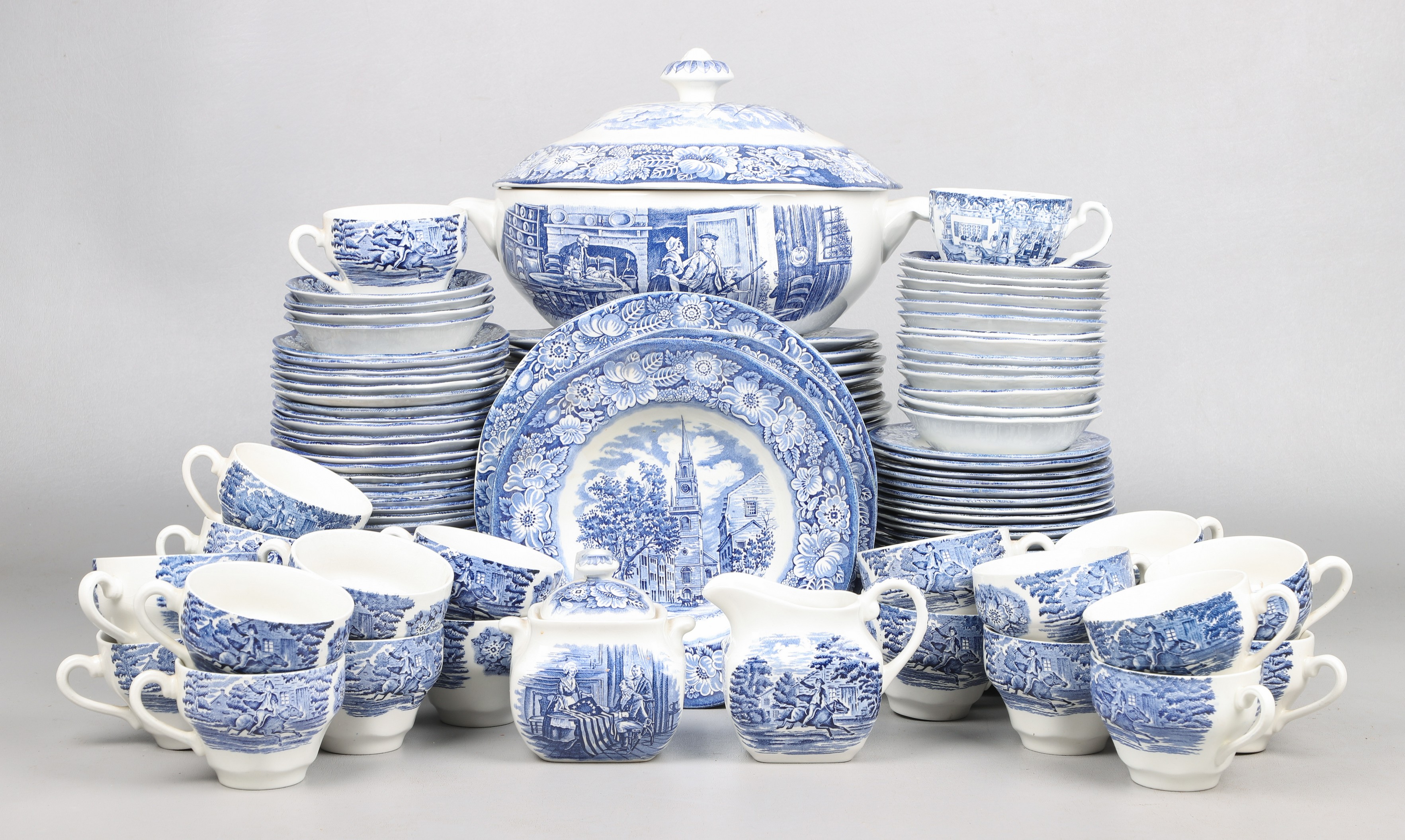 (133) Pcs Staffordshire Ironstone