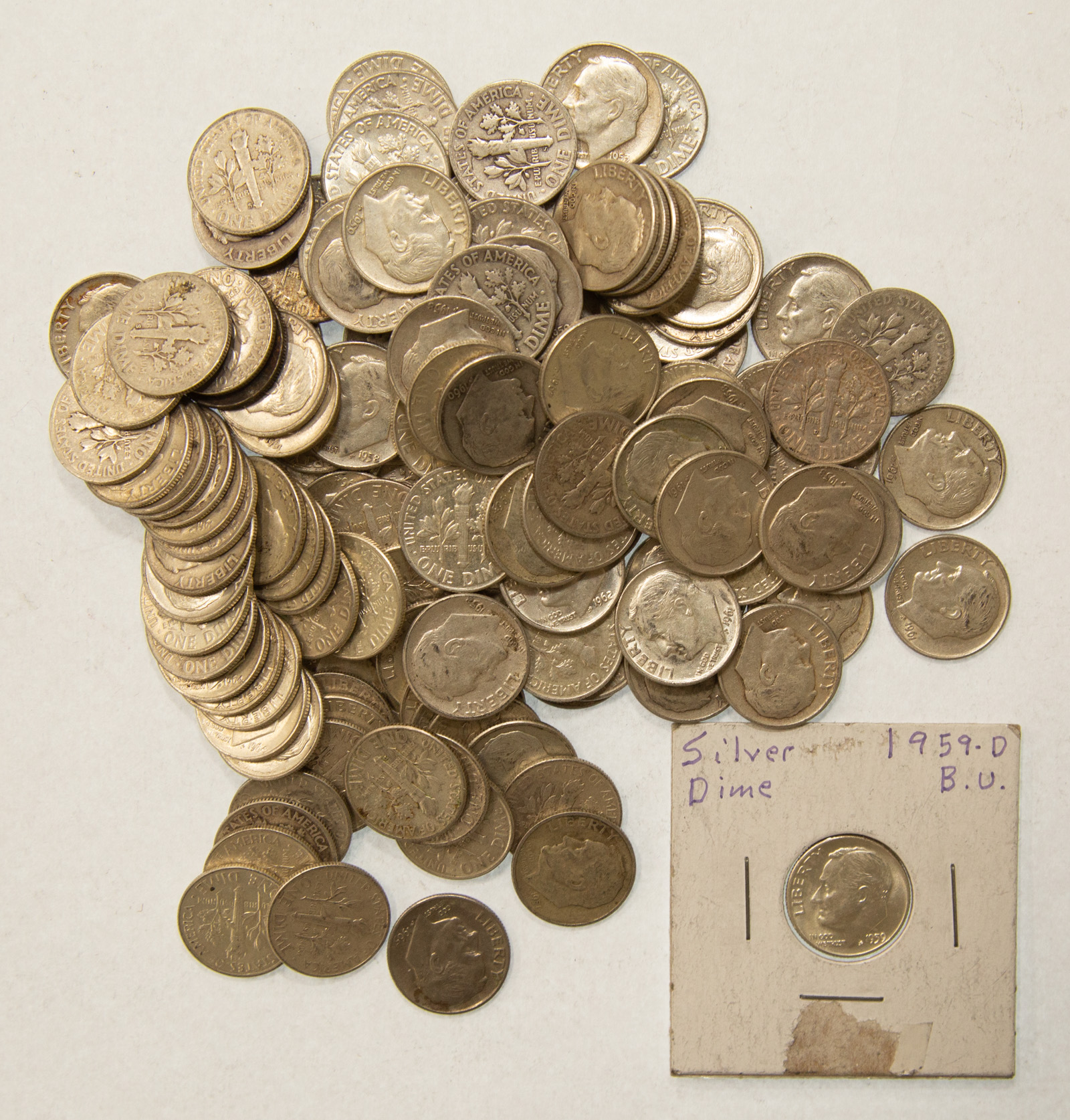 133 SILVER ROOSEVELT DIMES .