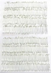 (138) CHANDELIER U-DROP CRYSTA