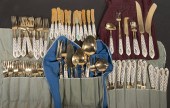 (138 PCS) ASIAN BRASS FLATWARE