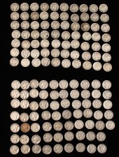 138 WARTIME DIMES;  APPROX.  1