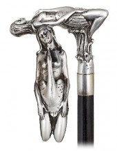 139. SILVER FIGURAL CANE -20ST