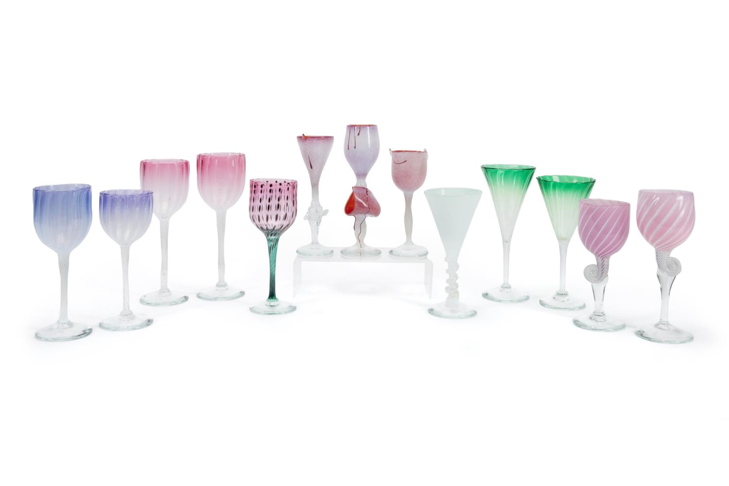 13PC CAM LANGLEY, MIXED BLOWN ART