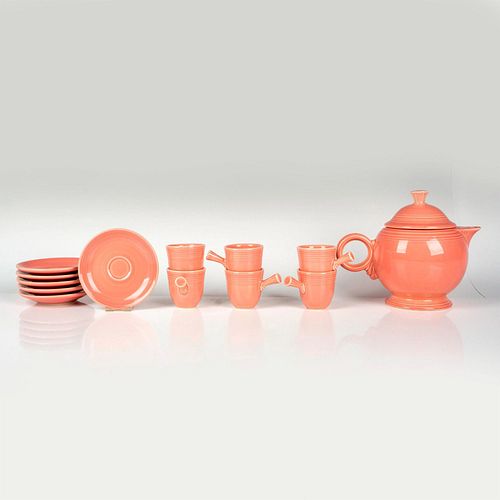 13PC FIESTA ROSE PINK TEA SETTeapot