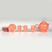 13PC FIESTA ROSE PINK TEA SETT
