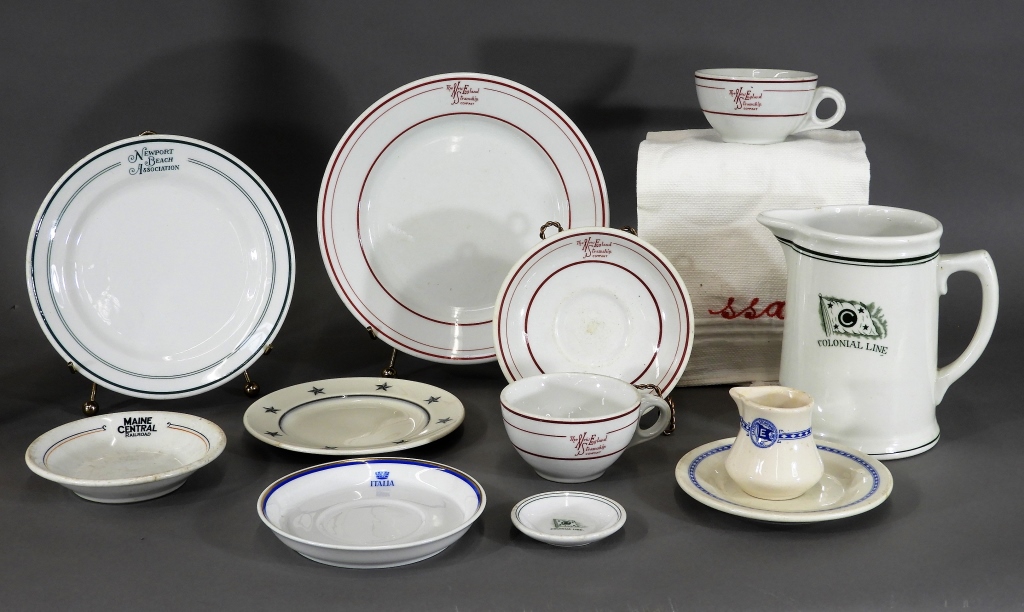 13PC GROUP OF STEAMSHIP DISHWARE