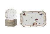 13PC HAVILAND LIMOGES FLORAL I
