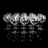 13PC ORREFORS BOUQUET WINE GLA