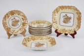 13PC PB & S ASIATIC PORCELAIN