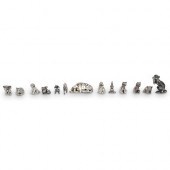 (13PC) SILVER OVERLAID ANIMAL