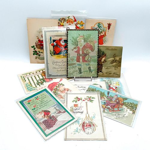 13PC VINTAGE CHRISTMAS POSTCARDS