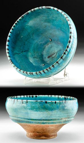 13TH C. NISHAPUR GLAZED POTTERY