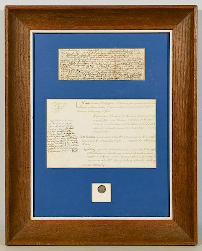 13TH CENTURY ENGLISH DEED &