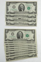 14- 1976 FRN $2, TWO SETS OF C