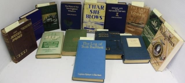 14 BOOKS RELATED TO WHALING TO