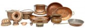 (14) COPPER & BRASS KITCHENWAR