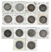 14 EARLY BUST HALF DOLLARSdrap