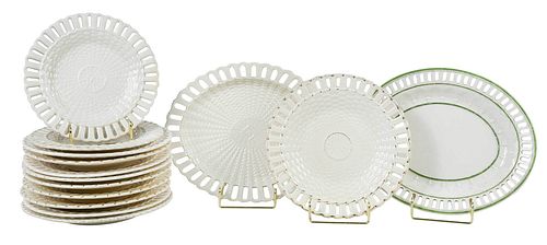 14 ENGLISH AND GERMAN CREAMWARE