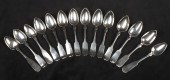 (14) Fiddlehead coin silver te