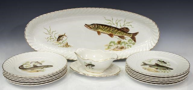 (14) FRENCH LUNEVILLE FISH