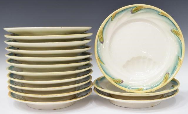 14) FRENCH SARREGUEMINES MAJOLICA
