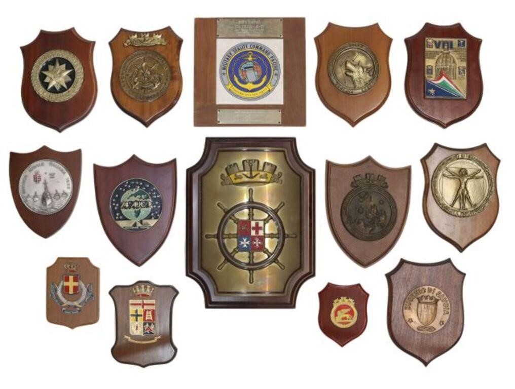 (14) ITALIAN NAVAL BRASS