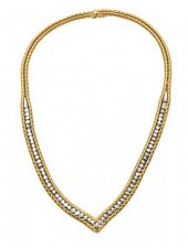 14 KARAT GOLD AND DIAMOND CHEV