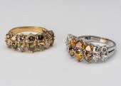 14 KARAT GOLD DIAMOND SET RING