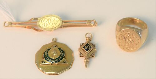 14 KARAT GOLD LOT TO INCLUDE