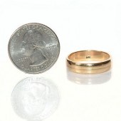 14 KARAT GOLD MEN'S BAND RINGE