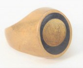 14 KARAT GOLD MENS RING, MOUNT