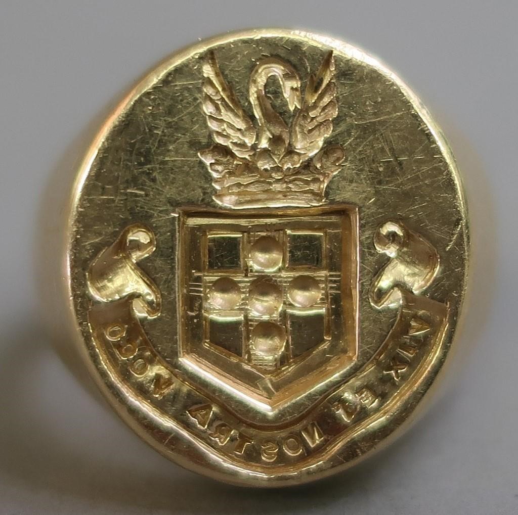 14 karat gold signet or seal