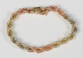 14 KARAT GOLD TWIST BRACELET T