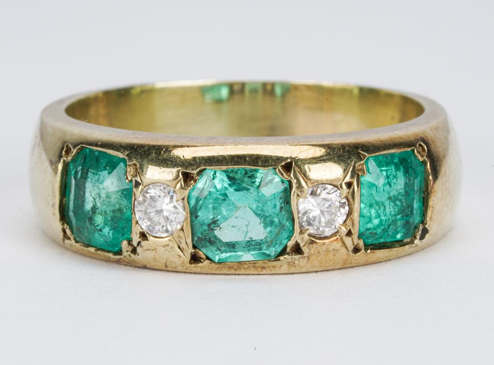 14 KARAT ITALIAN GOLD, DIAMOND, &