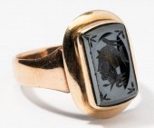 14 KARAT ROSE GOLD AND HEMATIT