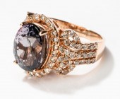 14 KARAT ROSE GOLD, DIAMOND AN