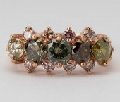 14 KARAT ROSE GOLD DIAMOND RIN