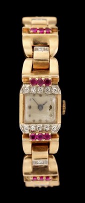 14 karat rose gold lady's wris