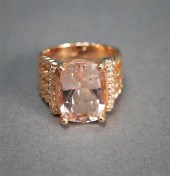 14-KARAT ROSE-GOLD, MORGANITE