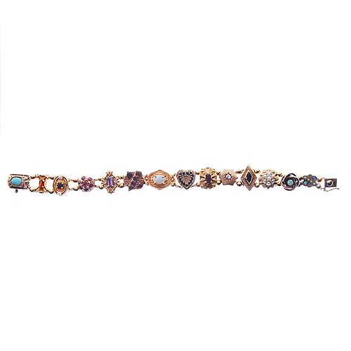 14 KARAT SLIDE BRACELETA late