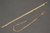 14 KARAT TRI-COLOR GOLD BRACEL