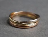 14-KARAT TRI-COLOR GOLD TRINIT